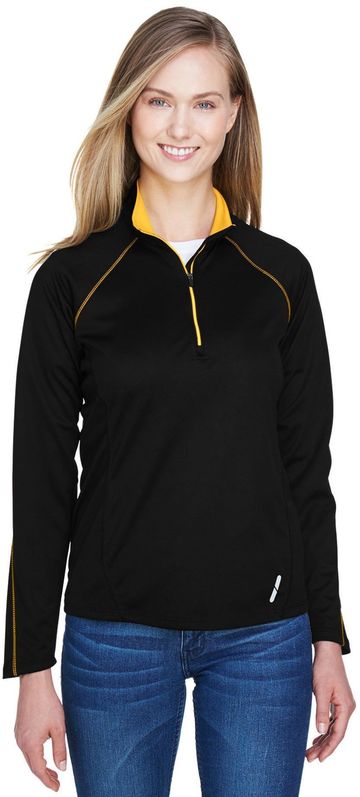 North End Ladies' Radar Quarter-Zip Performance Long-Sleeve Top
